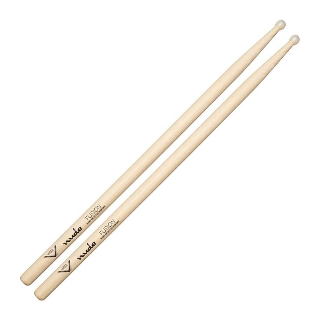 Vater Nude Fusion — Baguettes de batterie en hickory, pointe en nylon