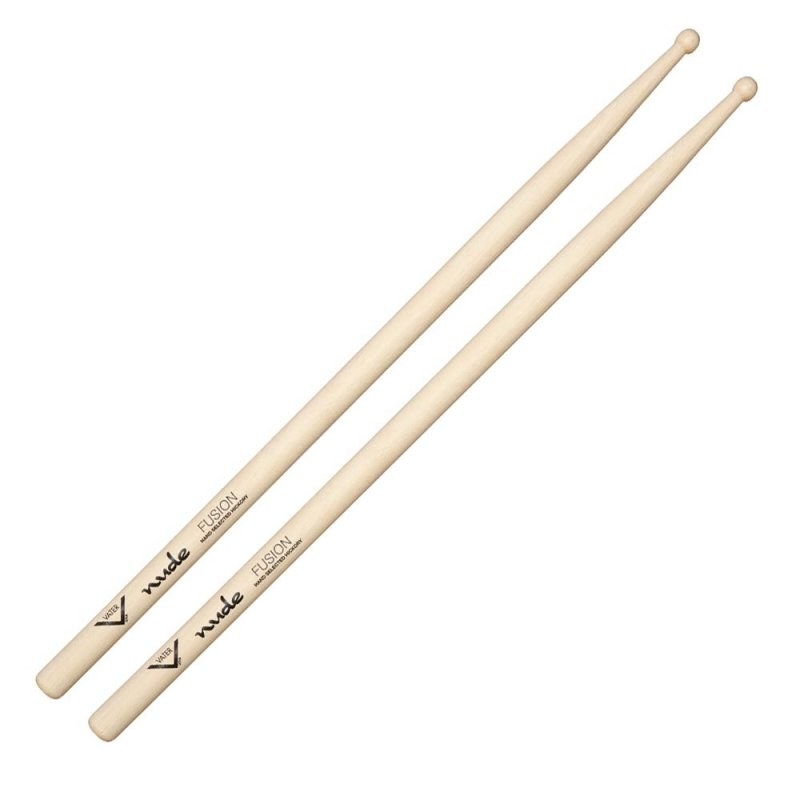 Vater Nude Fusion — Baguettes de batterie en hickory, pointe en bois
