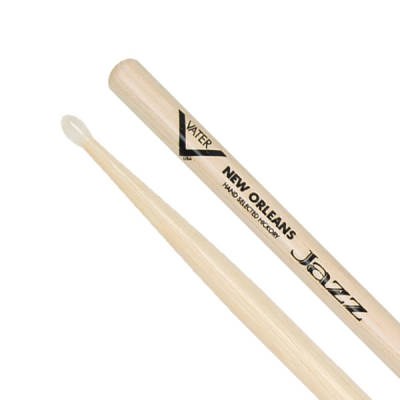 Vater American Hickory New Orleans Jazz — Baguettes de batterie en hickory, pointe en nylon