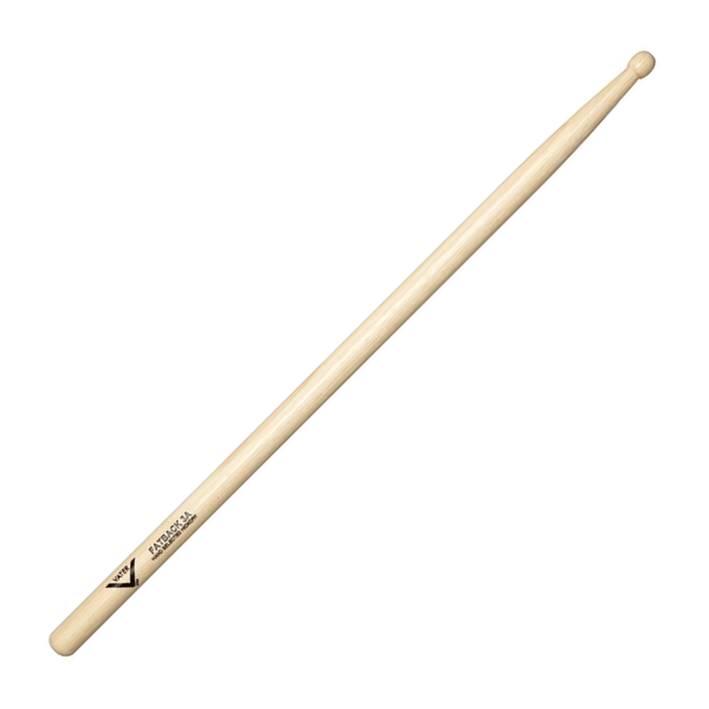 Vater American Hickory Fatback 3A — Baguettes de batterie en hickory, pointe en bois