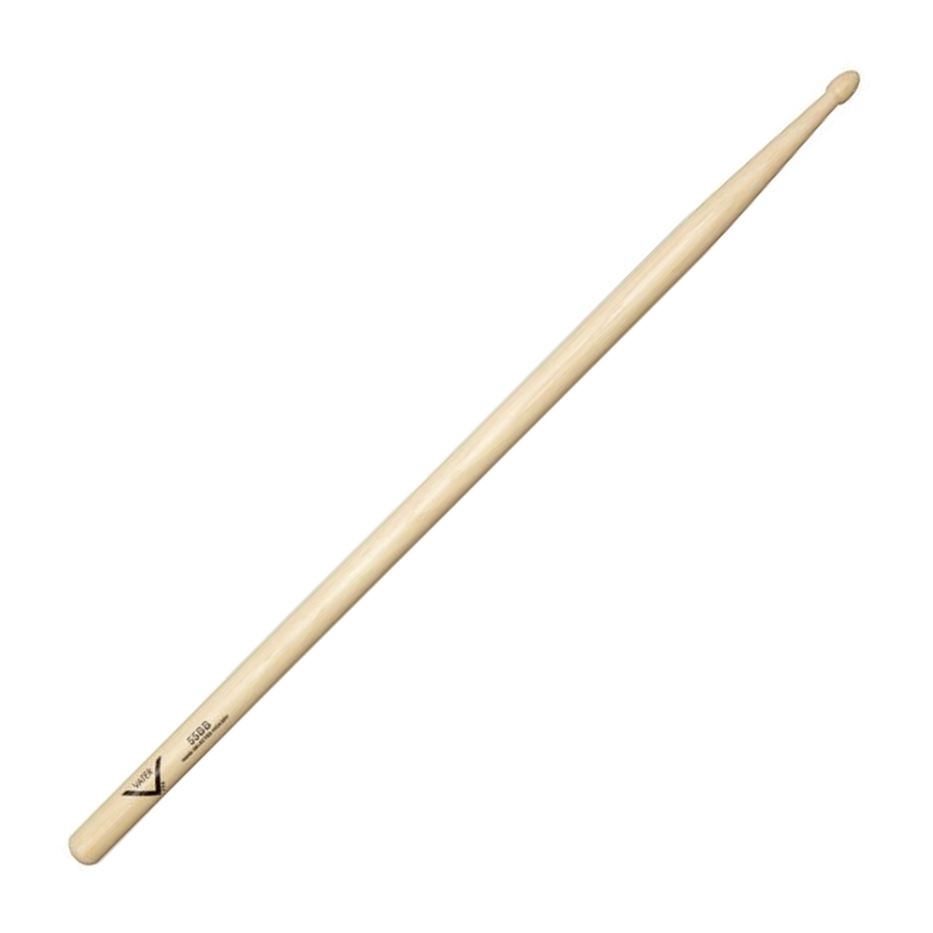 Vater American Hickory 55BB — Baguettes de batterie en hickory, pointe en bois