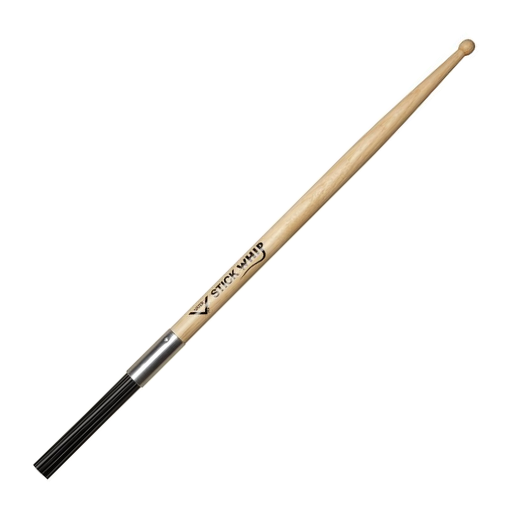 Vater Stick Whip — Fusion Drumstick with Poly Bristles in the Butt End