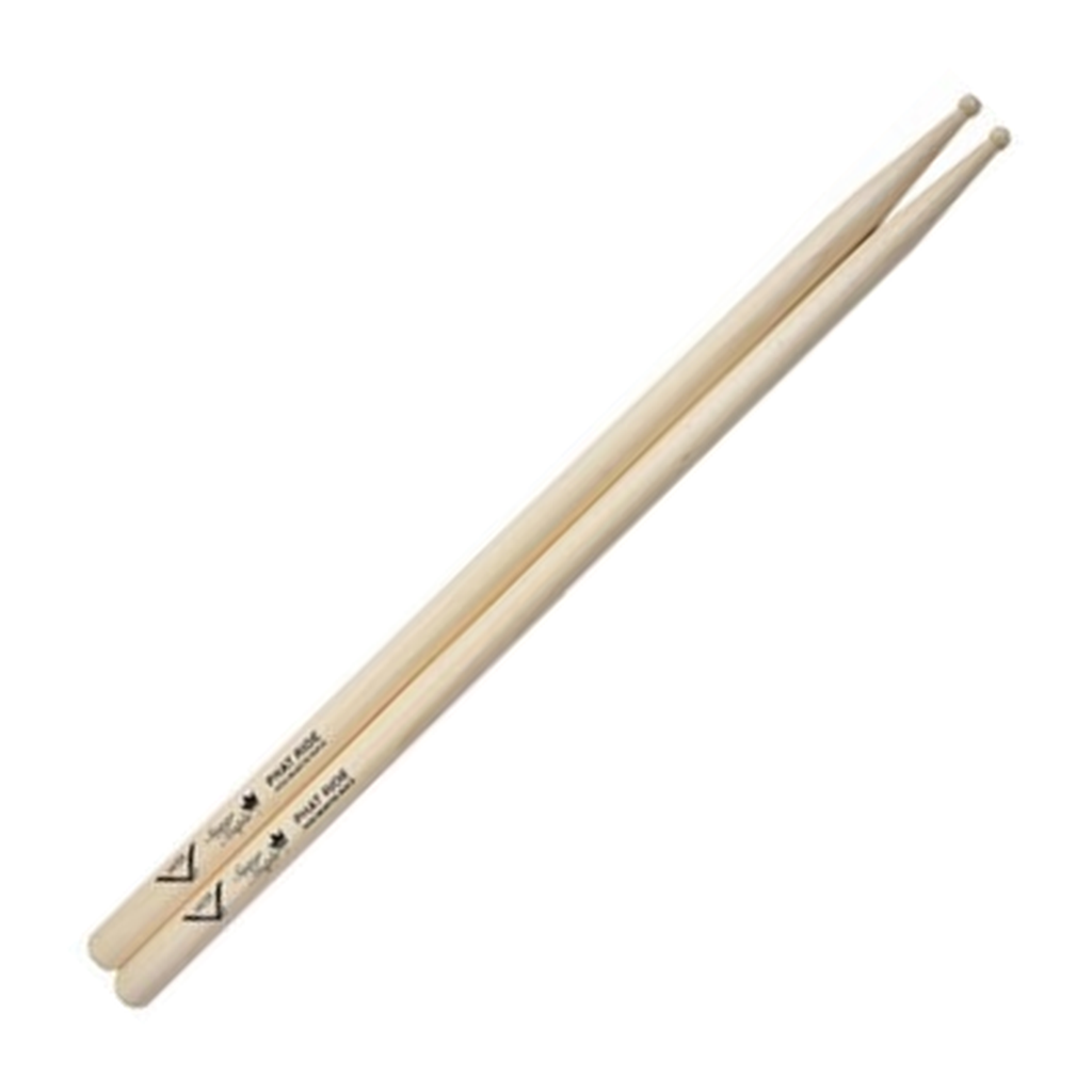 Vater Sugar Maple Phat Ride — Baguettes de batterie en érable à sucre, pointe en bois
