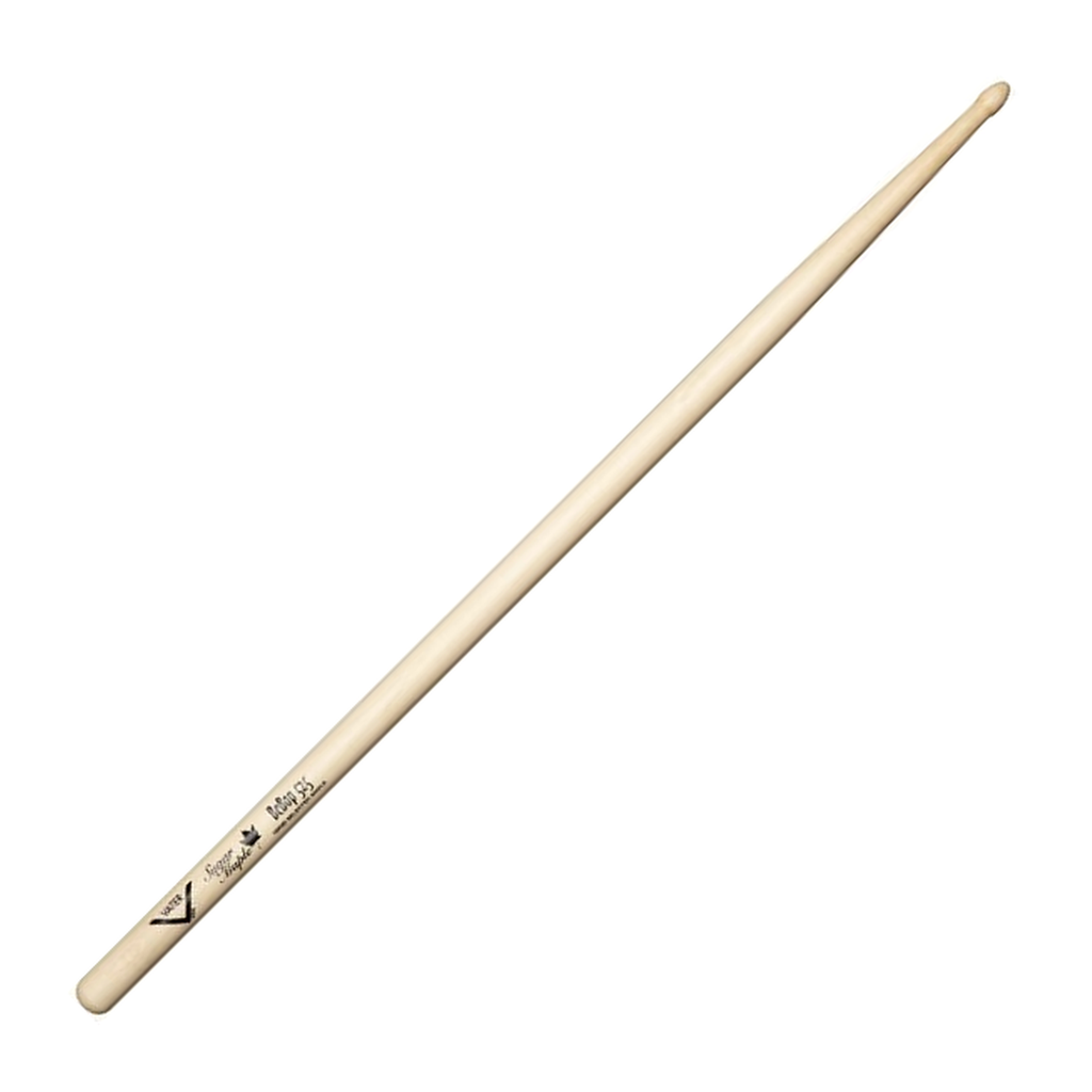 Vater Sugar Maple BeBop 525 — Baguettes de batterie en érable à sucre, pointe en bois