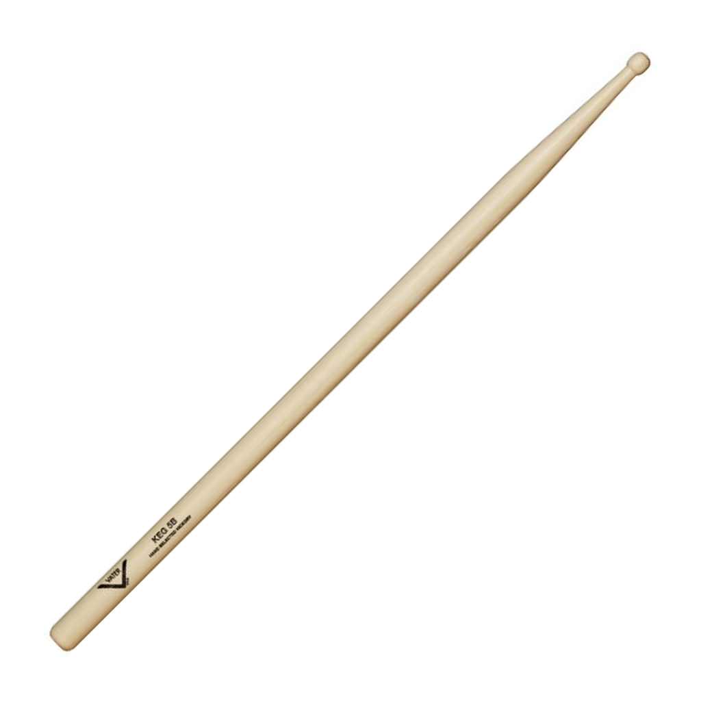 Vater American Hickory Keg 5B — Baguettes de batterie en hickory, pointe en bois