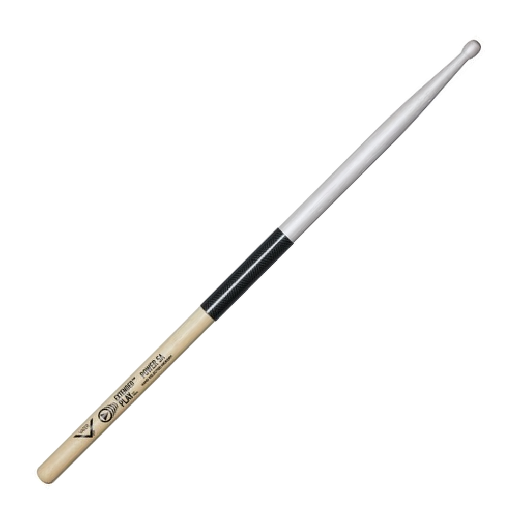 Vater Extended Play Power 5B — Baguettes de batterie en hickory, pointe en bois