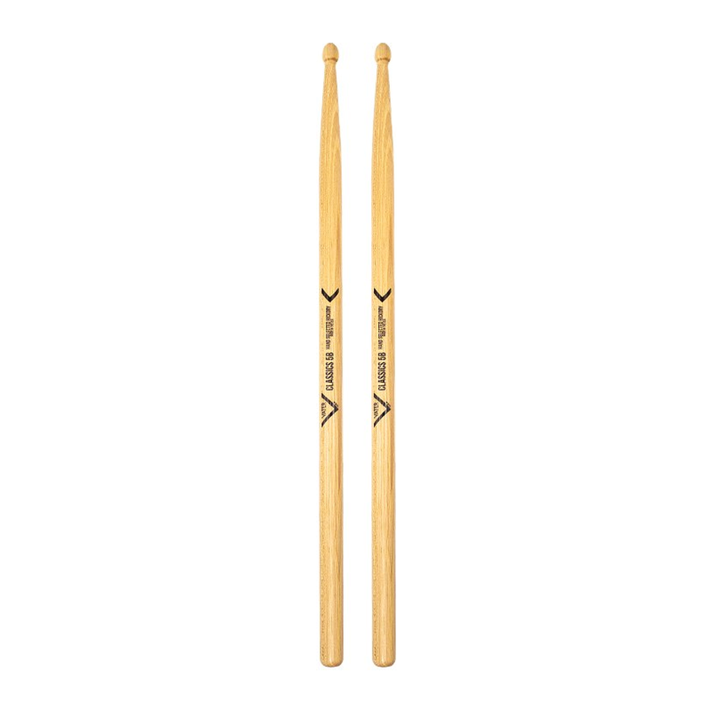 Vater Sugar Maple Classics 5B — Baguettes de batterie en érable à sucre, pointe en bois