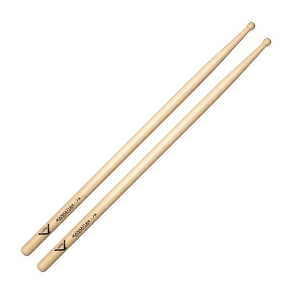 Vater Nude Manhattan 7A — Baguettes de batterie en hickory, pointe en nylon