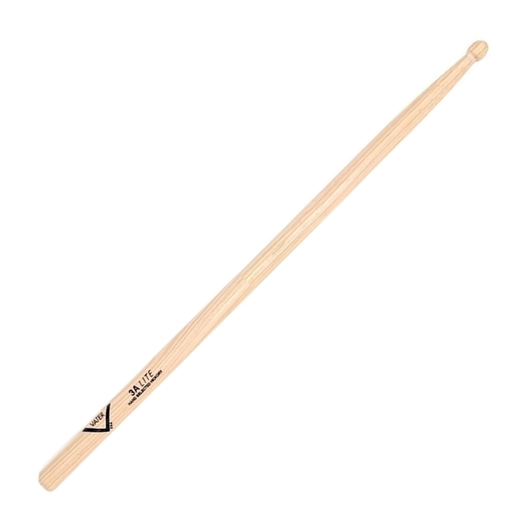 Vater American Hickory 3A Lite Drumsticks — Wood Tip