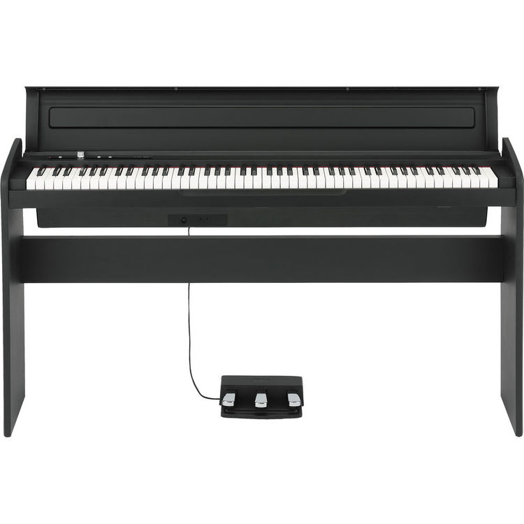 Korg LP-180 - Piano Numérique Slim 88 Touches NH avec Stand et Trois Pédales - Noir