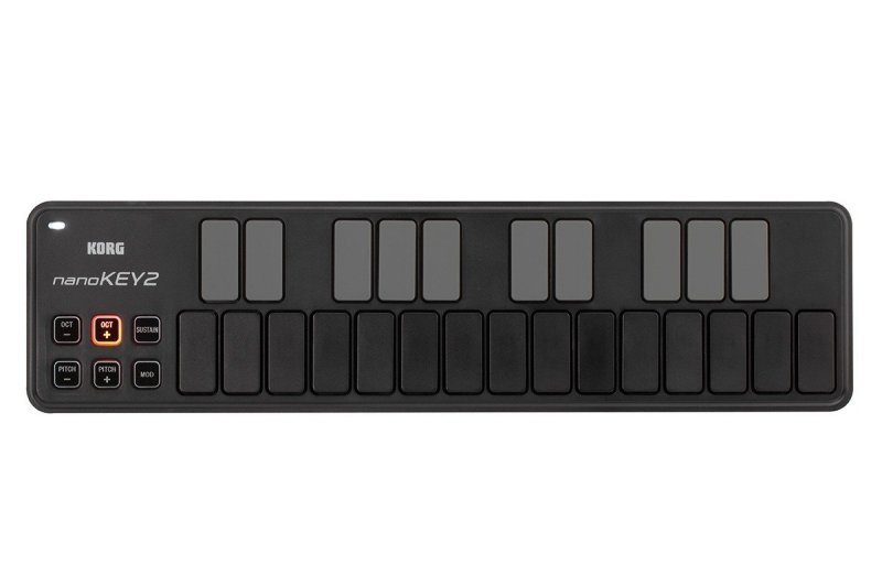 Korg nanoKEY2 - Contrôleur MIDI USB Slim 25 Touches - Noir