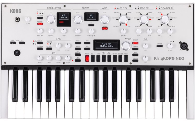 Korg KingKORG NEO - Synthétiseur Virtuel Analogique 37 Touches avec Vocoder