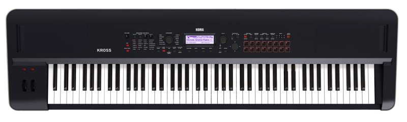 Korg KROSS 2-88 - Synthétiseur Workstation 88 Touches NH sur Piles - Noir Mat