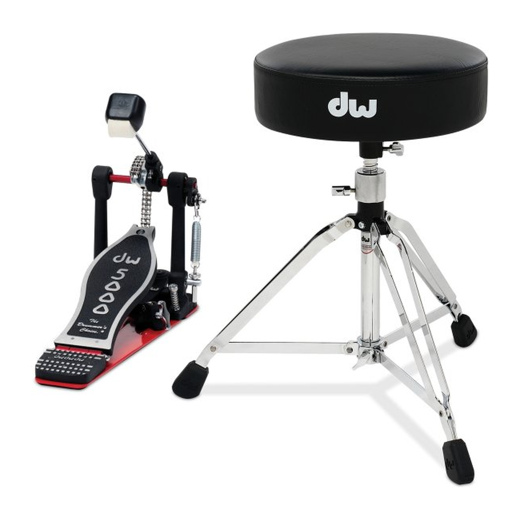 DW 5000 2-Piece Hardware Pack: Accelerator Pedal and Drum Throne