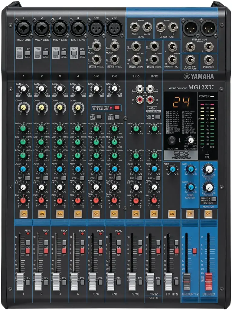 Yamaha MG12XU - Console de Mixage Analogue - FX & USB Démo