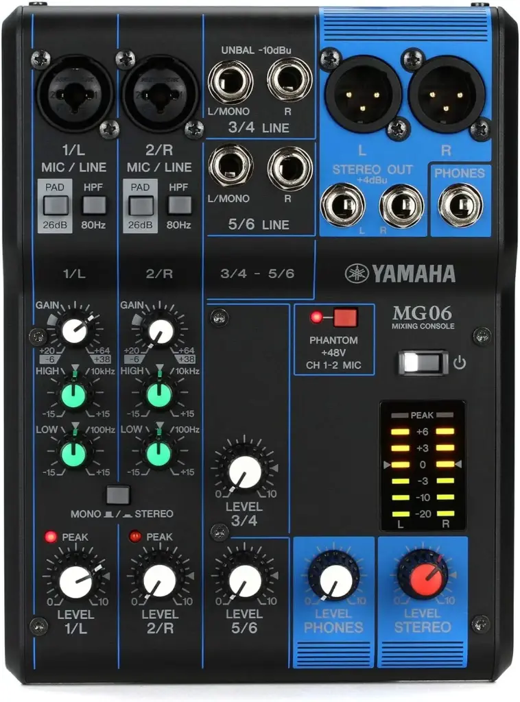 Yamaha MG06X - Console de Mixage Analogue Usagé