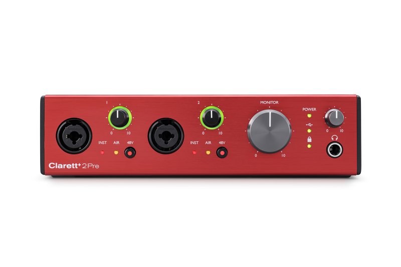 Focusrite Clarett+ 2Pre, interface audio USB-C 10 entrées et 4 sorties