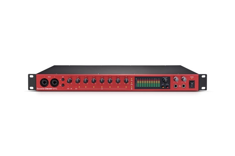 Focusrite Clarett+ 8Pre Rackmount USB-C Audio Interface, 18-in/20-out