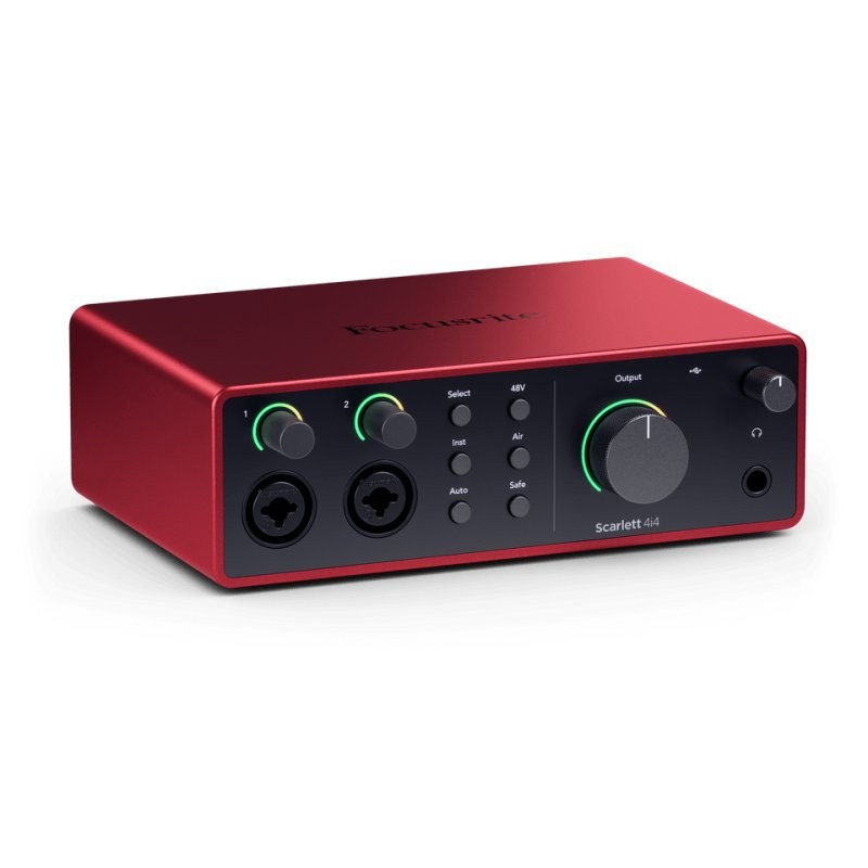 Focusrite Scarlett 4i4 4e génération, interface audio USB-C 4 entrées et MIDI