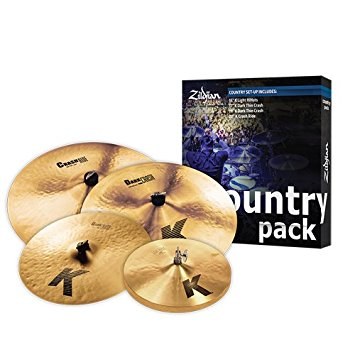 Zildjian K Country Pack, ensemble de cymbales (charleston 15, crashs 17 et 19, crash ride 20 po)