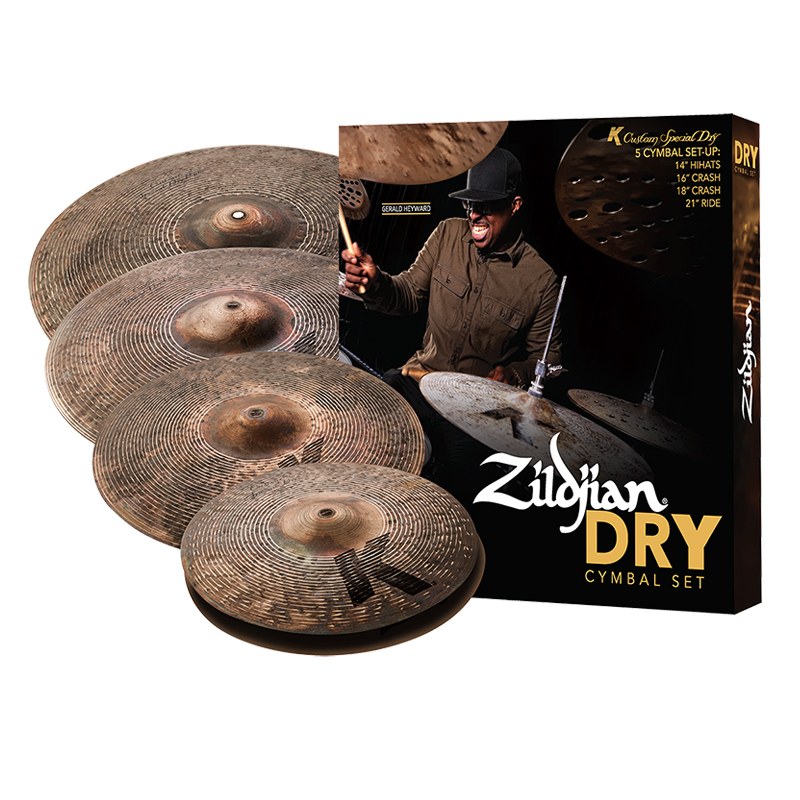 Zildjian K Custom Special Dry Cymbal Pack (14" Hi-Hats, 16" and 18" Crashes, 21" Ride)