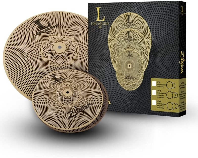 Zildjian L80 Low Volume, ensemble de 2 cymbales à faible volume (charleston 13, crash ride 18 po)
