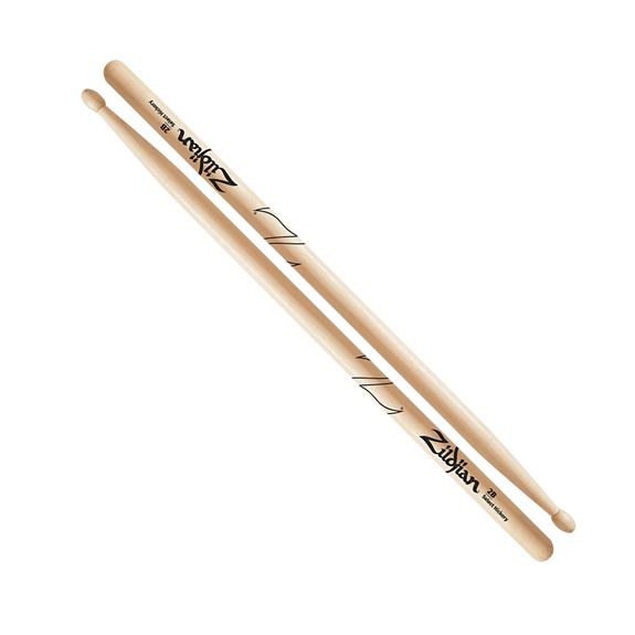 Zildjian 2B, baguettes de batterie en hickory, pointe ovale