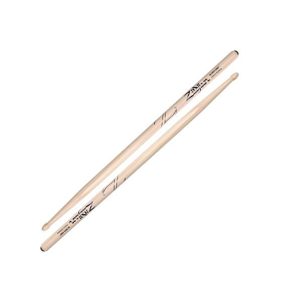 Zildjian 5A Anti-Vibe, baguettes de batterie en hickory, pointe en bois