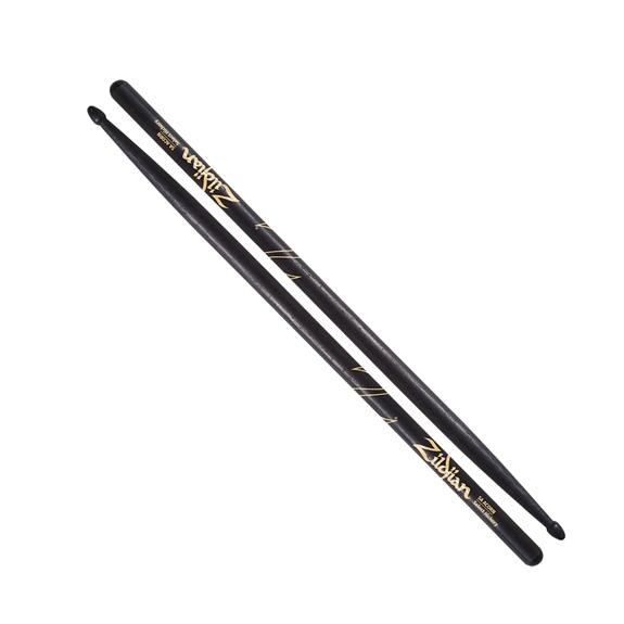 Zildjian 5A Acorn, baguettes de batterie en hickory, pointe en gland, noires
