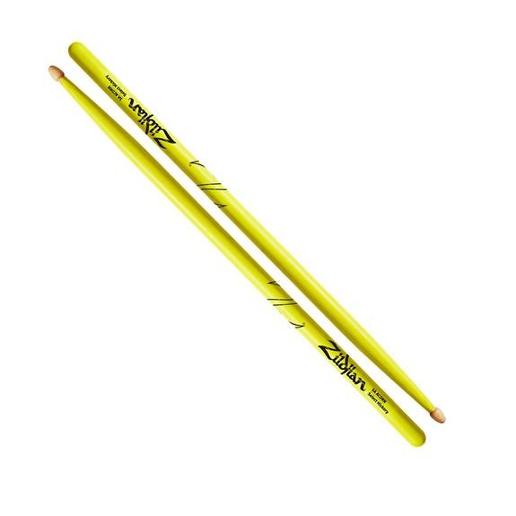 Zildjian 5A Acorn Neon Hickory Drumsticks, Yellow