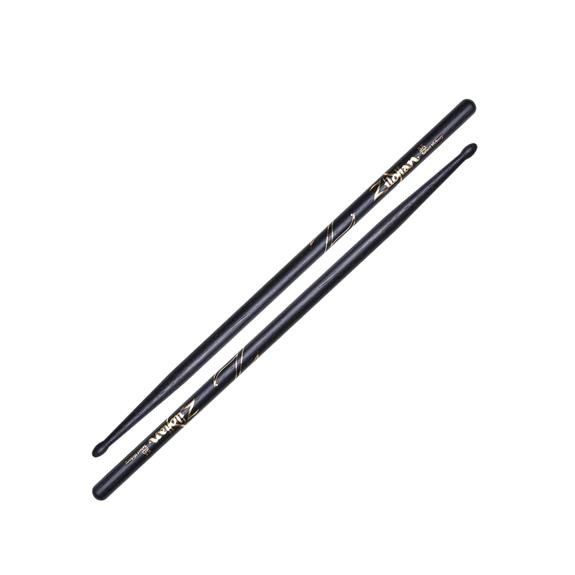Zildjian 5A Black Hickory Drumsticks, Wood Tip
