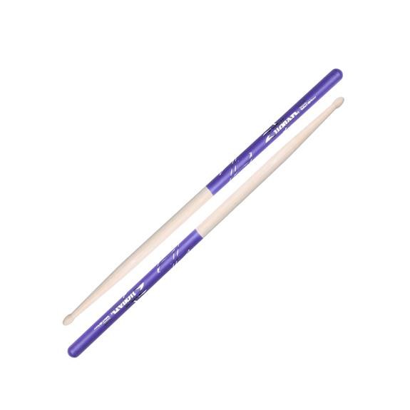 Zildjian 5A DIP mauve, baguettes de batterie en hickory avec revêtement antidérapant