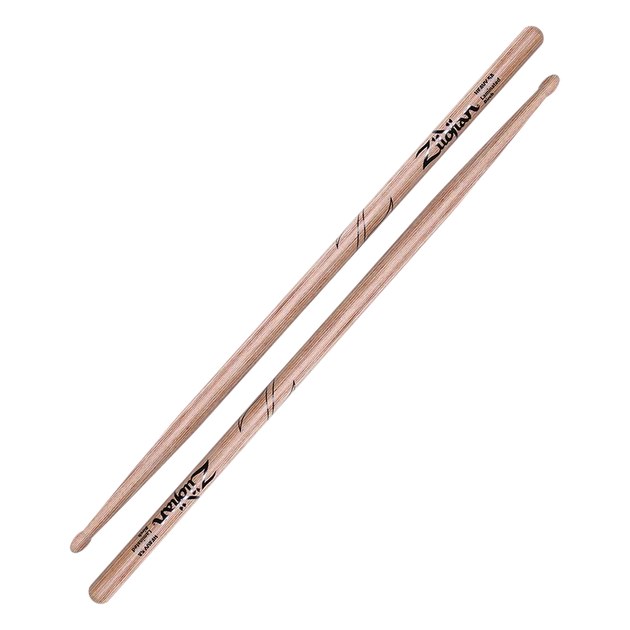 Zildjian Heavy 5A, baguettes de batterie en bouleau lamellé, pointe en bois