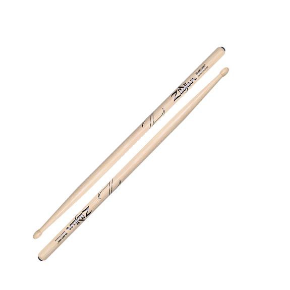 Zildjian 5B Anti-Vibe, baguettes de batterie en hickory anti-vibrations, pointe ovale