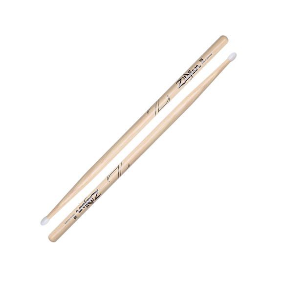 Zildjian 5B Nylon Hickory Drumsticks, Nylon Tip