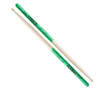Zildjian Super 7A Maple DIP vert, baguettes de batterie en érable