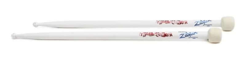 Zildjian Travis Barker Mallet Sticks, baguettes-maillets en hickory avec tête en feutre