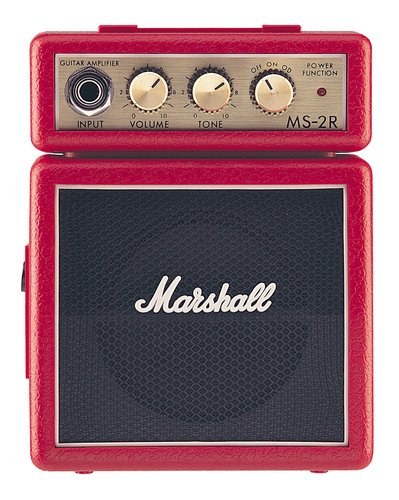 Marshall MS-2R, mini ampli de guitare 1 W, rouge