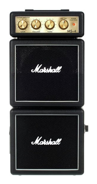 Marshall MS-4 Micro Stack, mini ampli de guitare à piles, noir