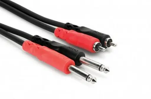 [CPR-202] Hosa CPR-202 - Câble Double TS 1/4'' à Double RCA - 2 m