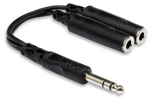 [377] Hosa YPP-118 - Adaptateur Stéréo 1/4'' vers 2 x 1/4''
