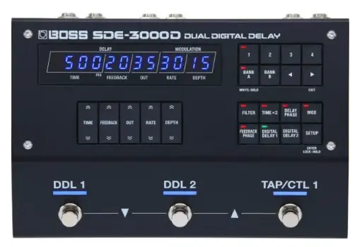 [SDE-3000D] Boss SDE-3000D - Pédale de Délai Digital Double - Effets Guitare