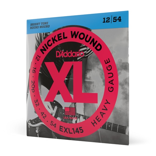 [EXL145] D'Addario EXL145 - cordes électrique nickel Heavy 12-54