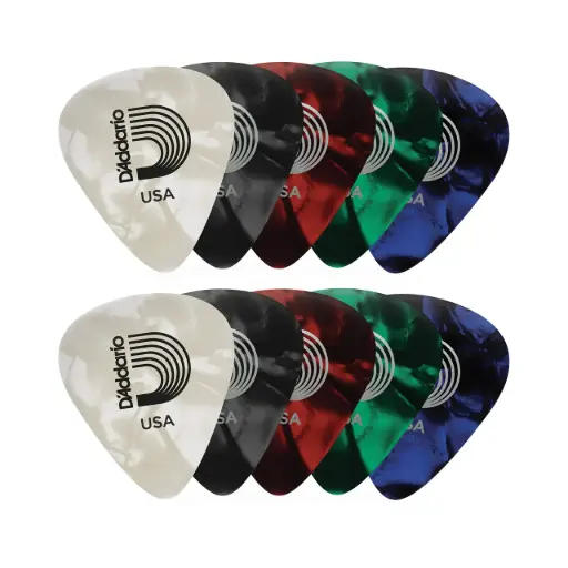 [1CAP4-10] Médiators D'Addario Pearl pack de 10 Medium