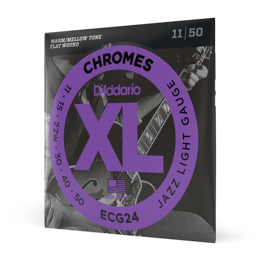 [ECG24] D'Addario Chromes ECG24 - Cordes Jazz Light [11-50]