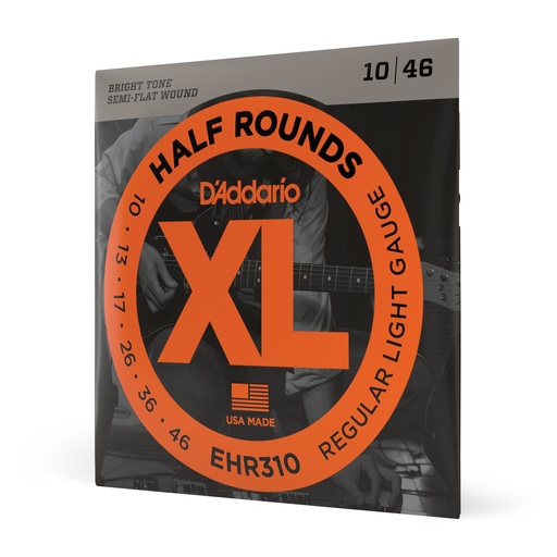 [EHR310] D'Addario EHR310 - Cordes Guitare Électrique [Demi-Rond 10-46]
