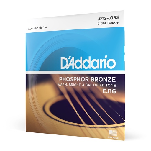 [EJ16] D'Addario Strings - D'Addario EJ16 Phosphor Bronze Acoustic Guitar ...