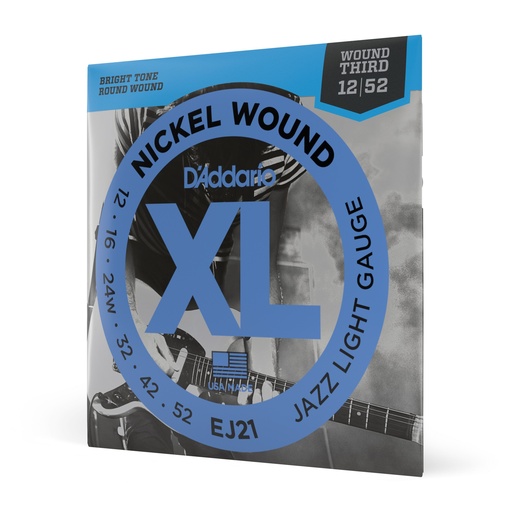 [EJ21] D'Addario Strings - D'Addario EJ21 Nickel Wound Electric Guitar Str...