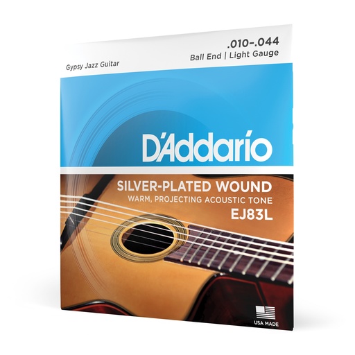 [EJ83L] D'Addario EJ83L - Cordes Guitare Jazz Manouche [Light 10-44]
