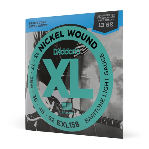 [EXL158] D'Addario EXL158 - Light Baritone Strings [Nickel Wound]